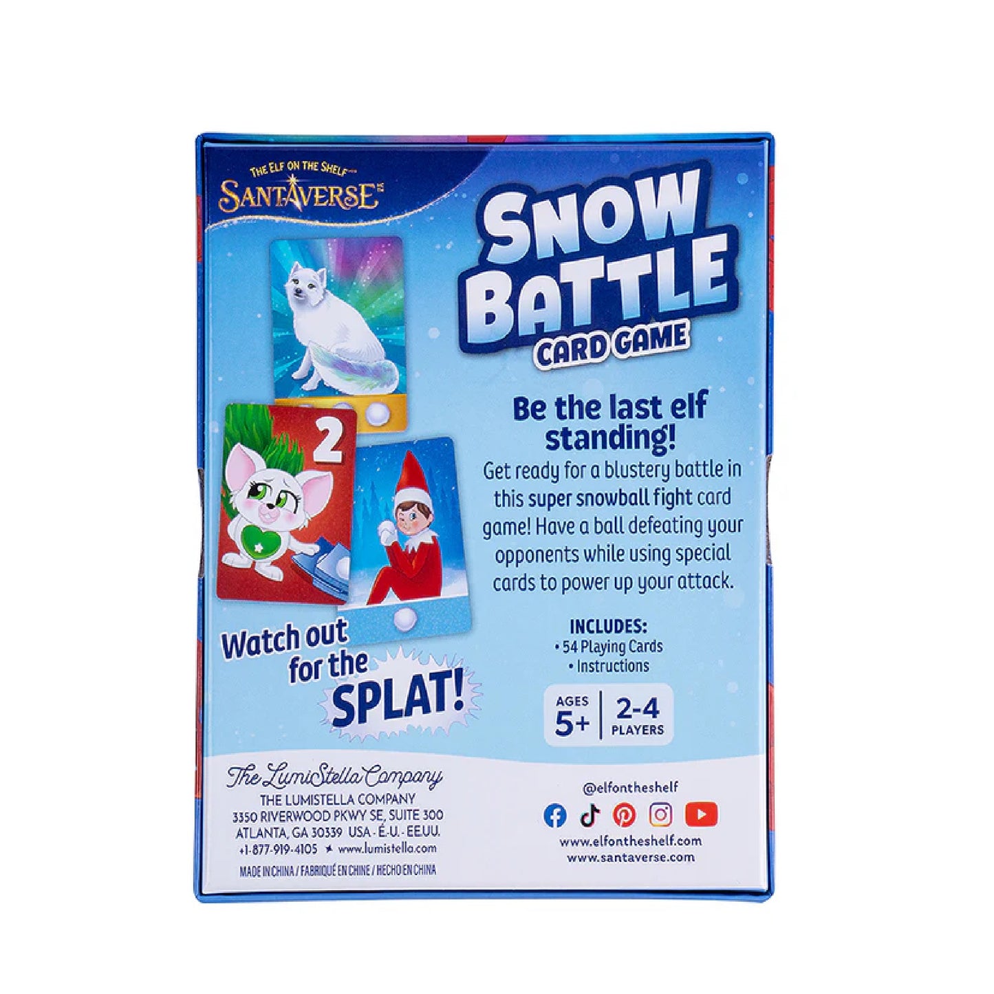 The Elf On The Shelf Santaverse Snow Battle Card Game