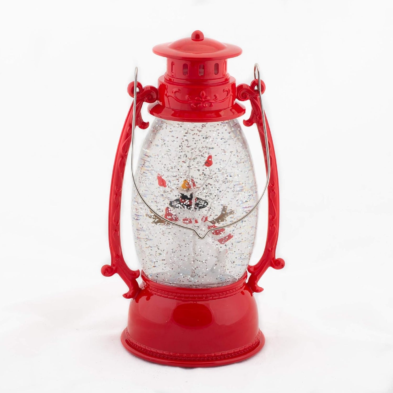 Roman Snowman Light-Up Confetti Lantern Snow Globe