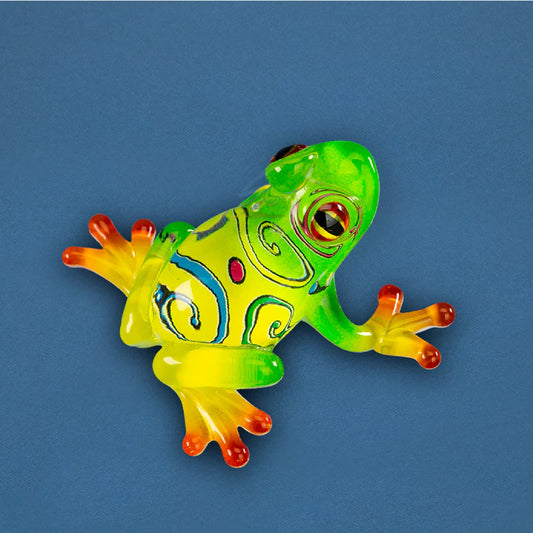 Glass Baron Curly Frog Figure