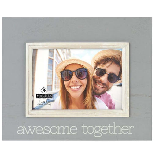 Awesome Together Sunwashed Wood Photo Frame, 4x6
