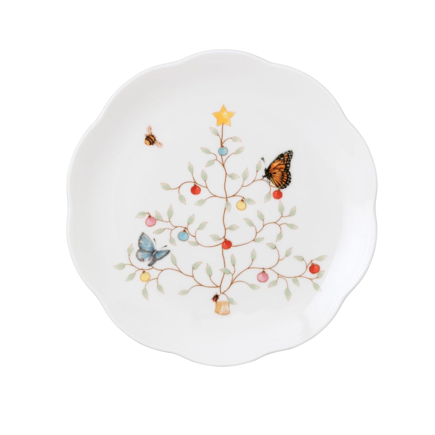 Butterfly Meadow Seasonal Dessert Plate, Set of 4 by Lenox