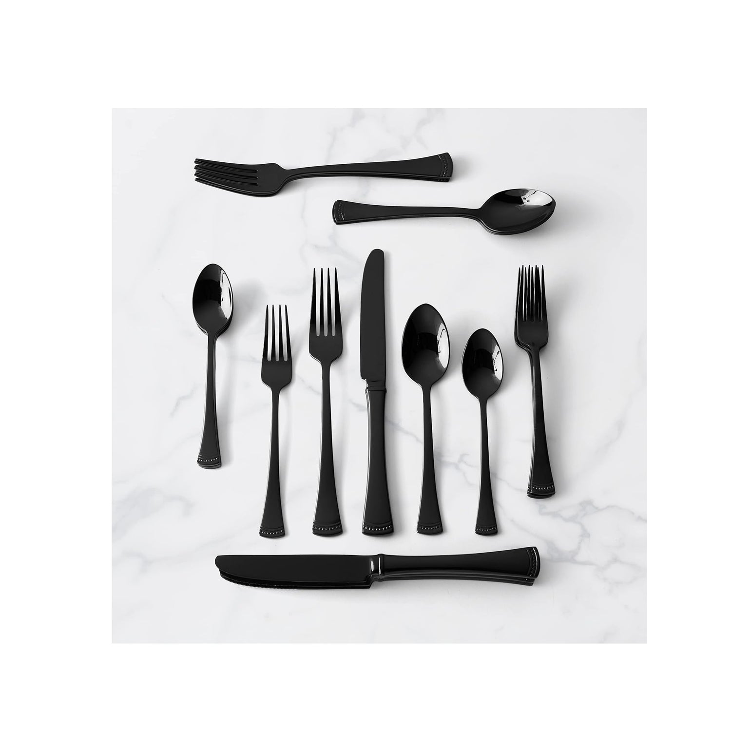 Portola Black 20-Piece Flatware Set by Lenox