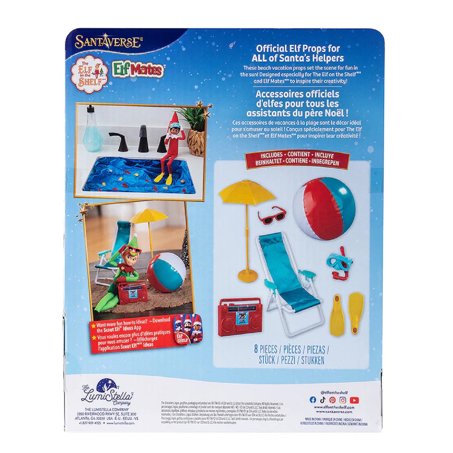 The Elf on the Shelf's Polar Props Beach Vacation Set