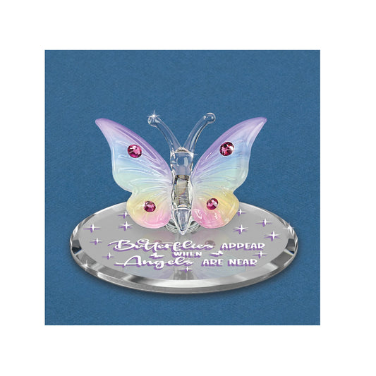 Papillon Baron en verre « Les anges sont proches » 