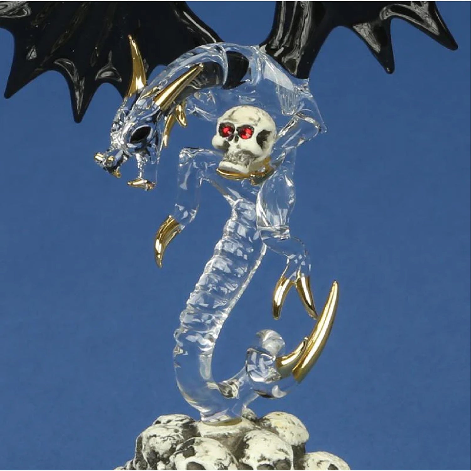 Glass Baron Skull Crusher Dragon Figurine