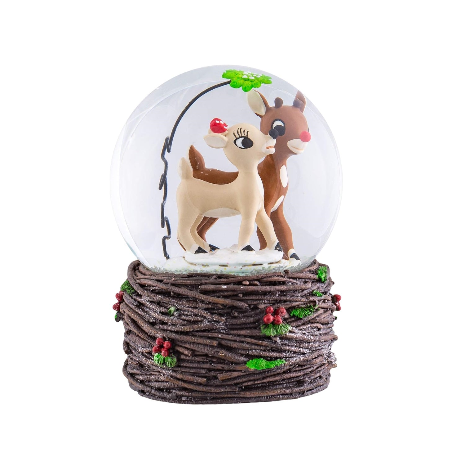 Roman Musical Rudolph Dome Mistletoe With Clarice