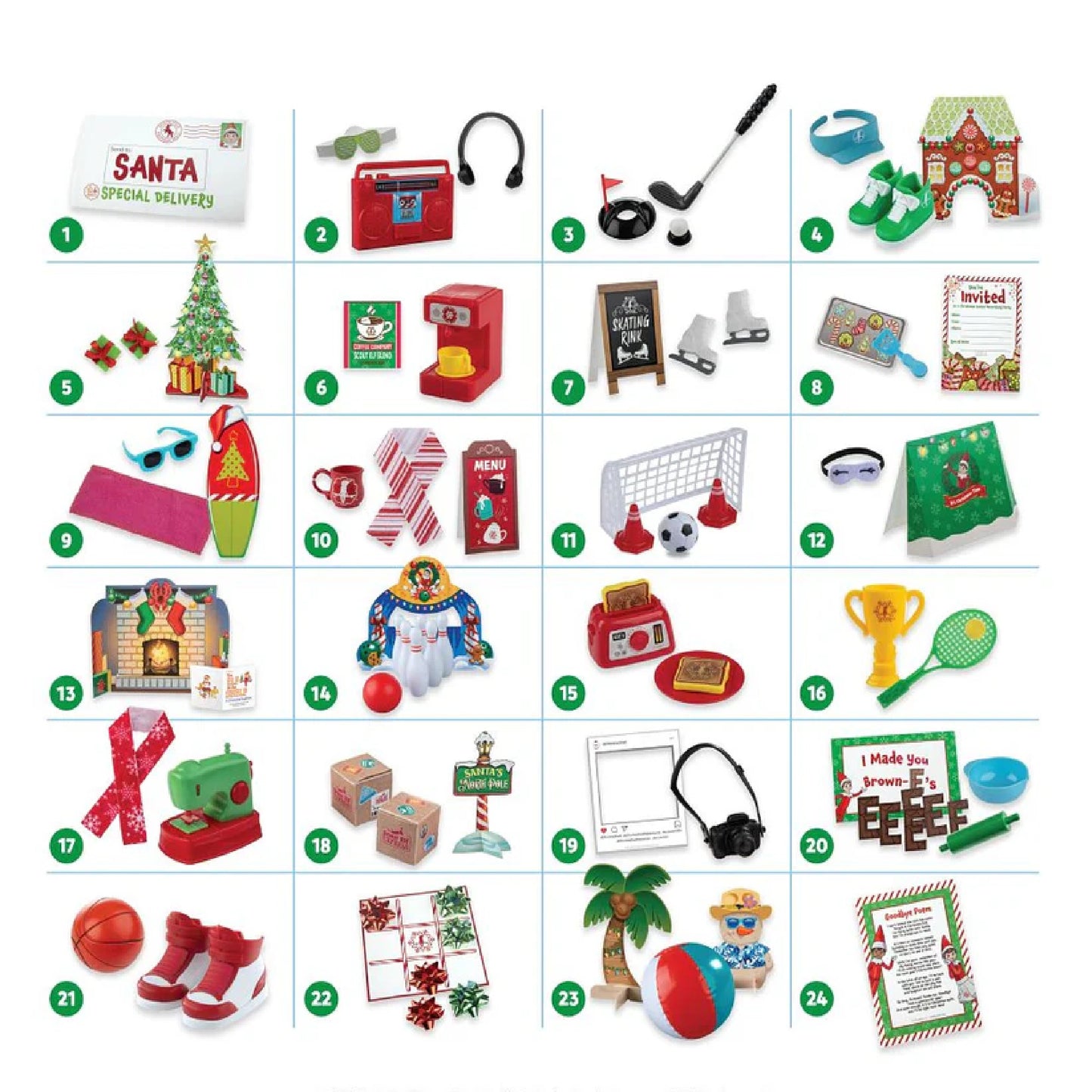 The Elf on the Shelf's Polar Props Elf Ideas Super Set