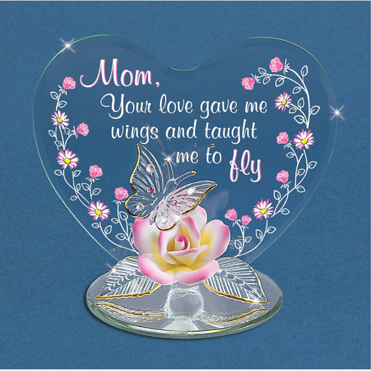 Glass Baron Butterfly Mom, "You Gave Me Wings" Plaque