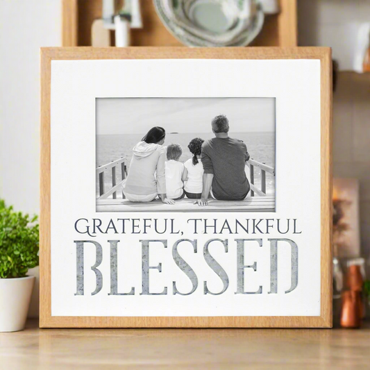 Malden "GRATEFUL, THANKFUL BLESSED" Laser Cut Frame