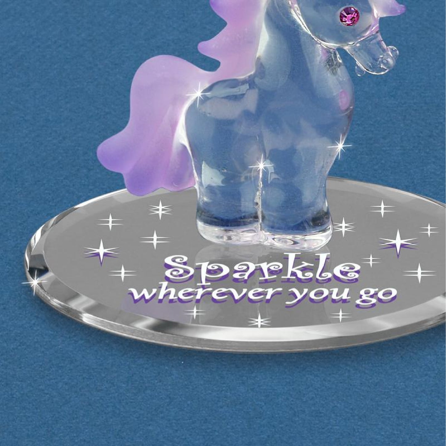 Glass Baron Baby Unicorn Sparkle Figure