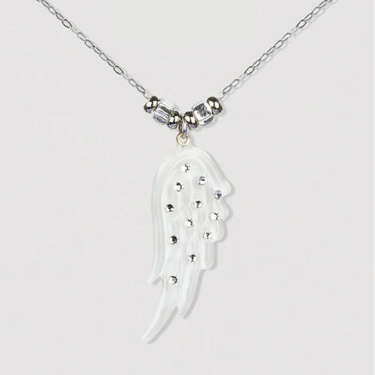 Glass Baron Angel's Wing 18" Pendant Necklace Jewelry