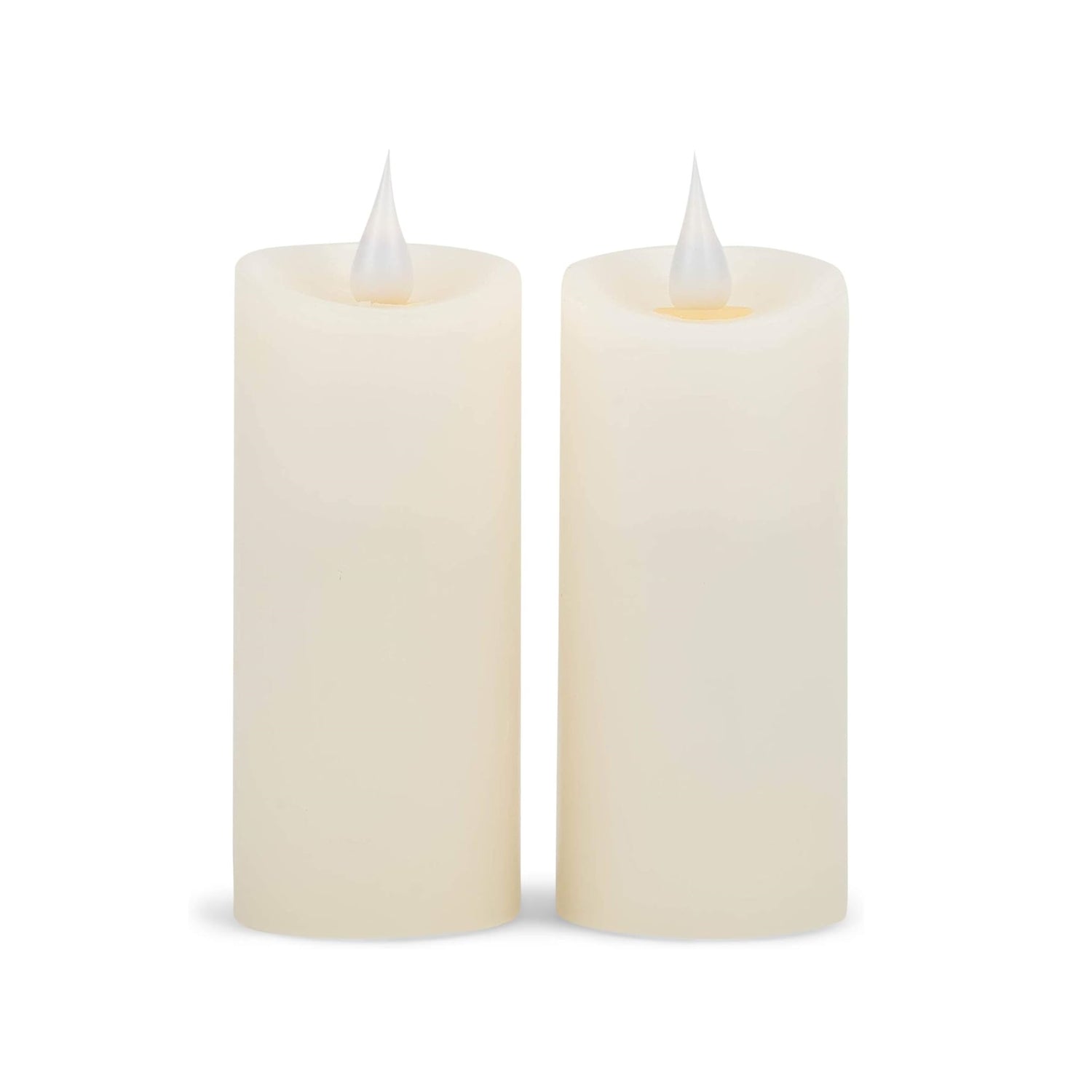 Roman Flameless LED Candle 4.5"H X 2"D 2 PC Ivory Votives Outdoor Pillar 3-D Motion