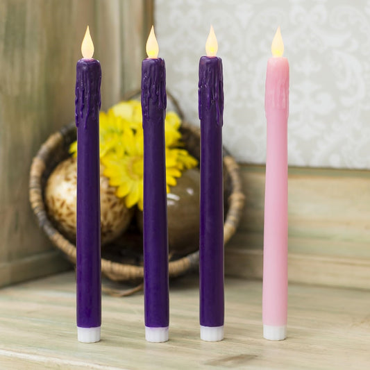 Roman Advent Candle 4 Piece Set