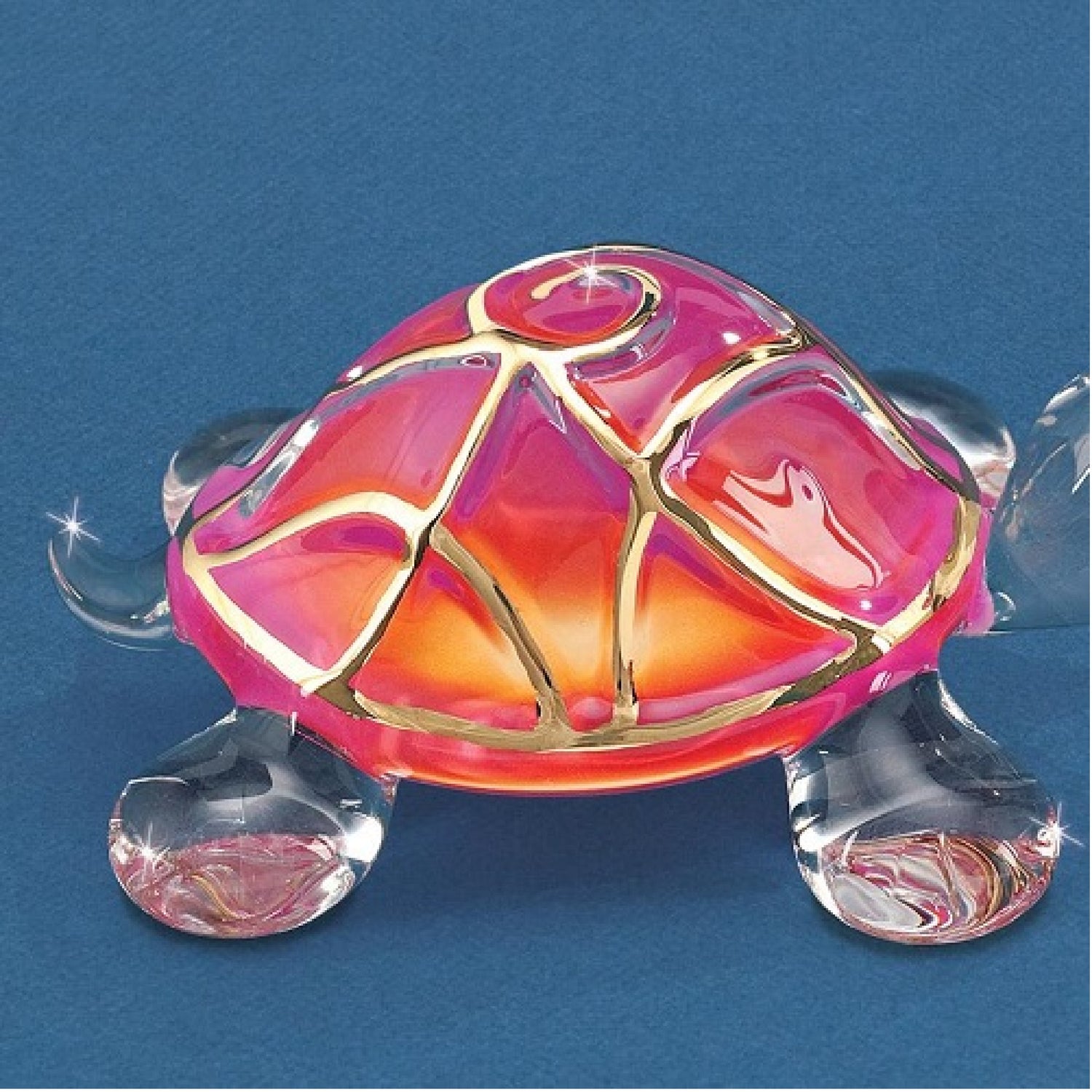 Glass Baron Turtle Sunrise Figure