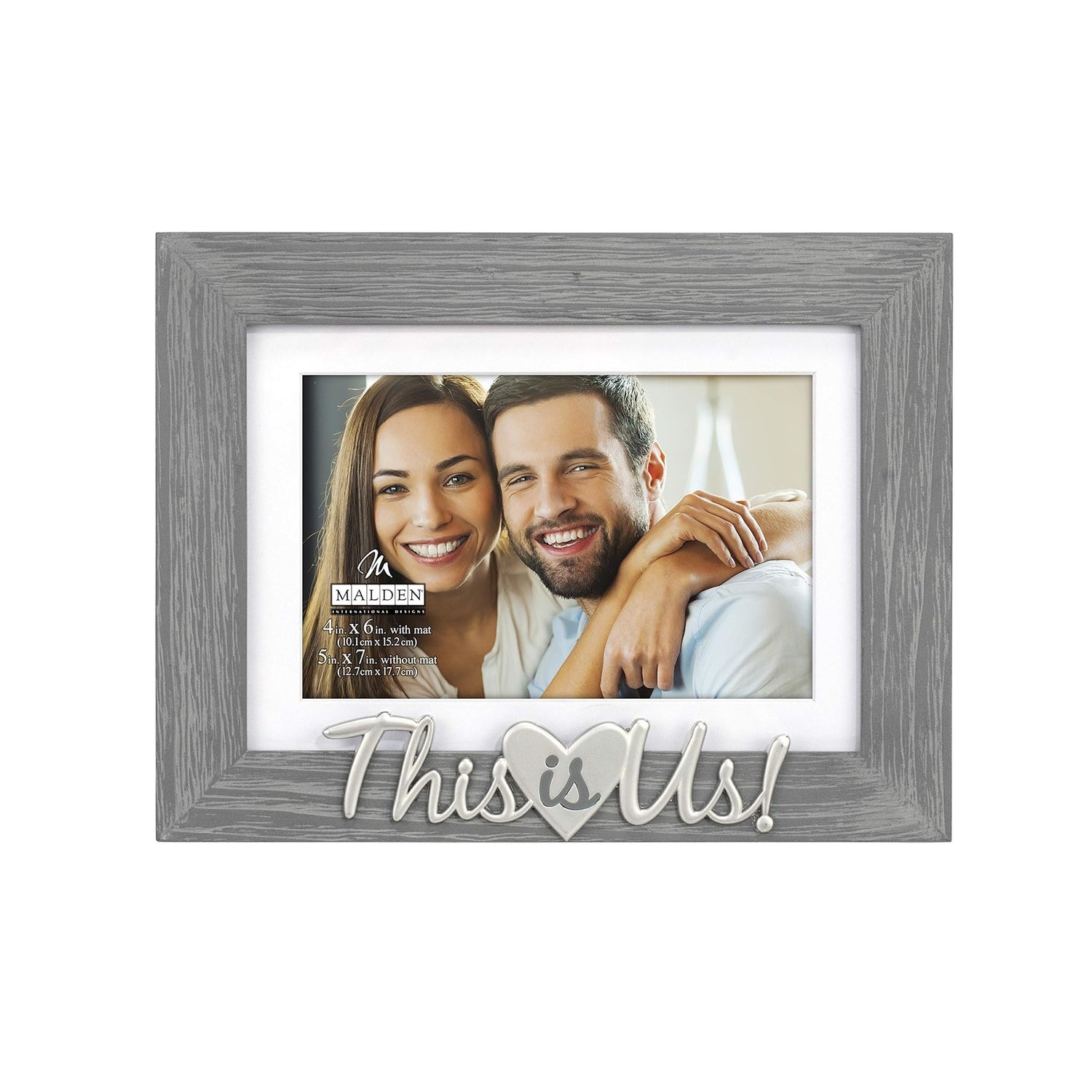 Malden "This is us" Sunwashed Wood Photo Frame