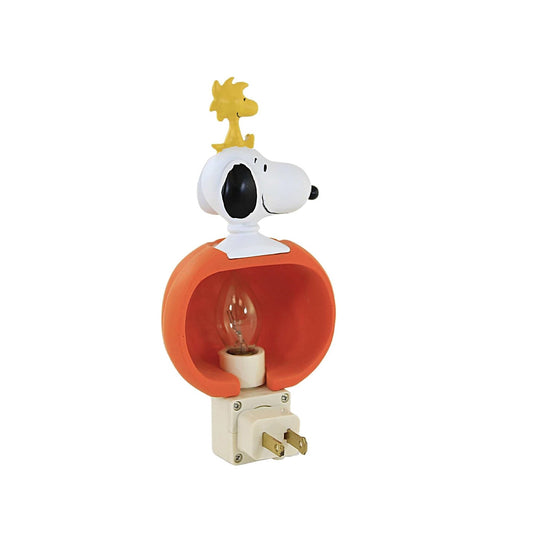 Roman Snoopy Woodstock Jack-O-Lantern Night Light Swivel Plug