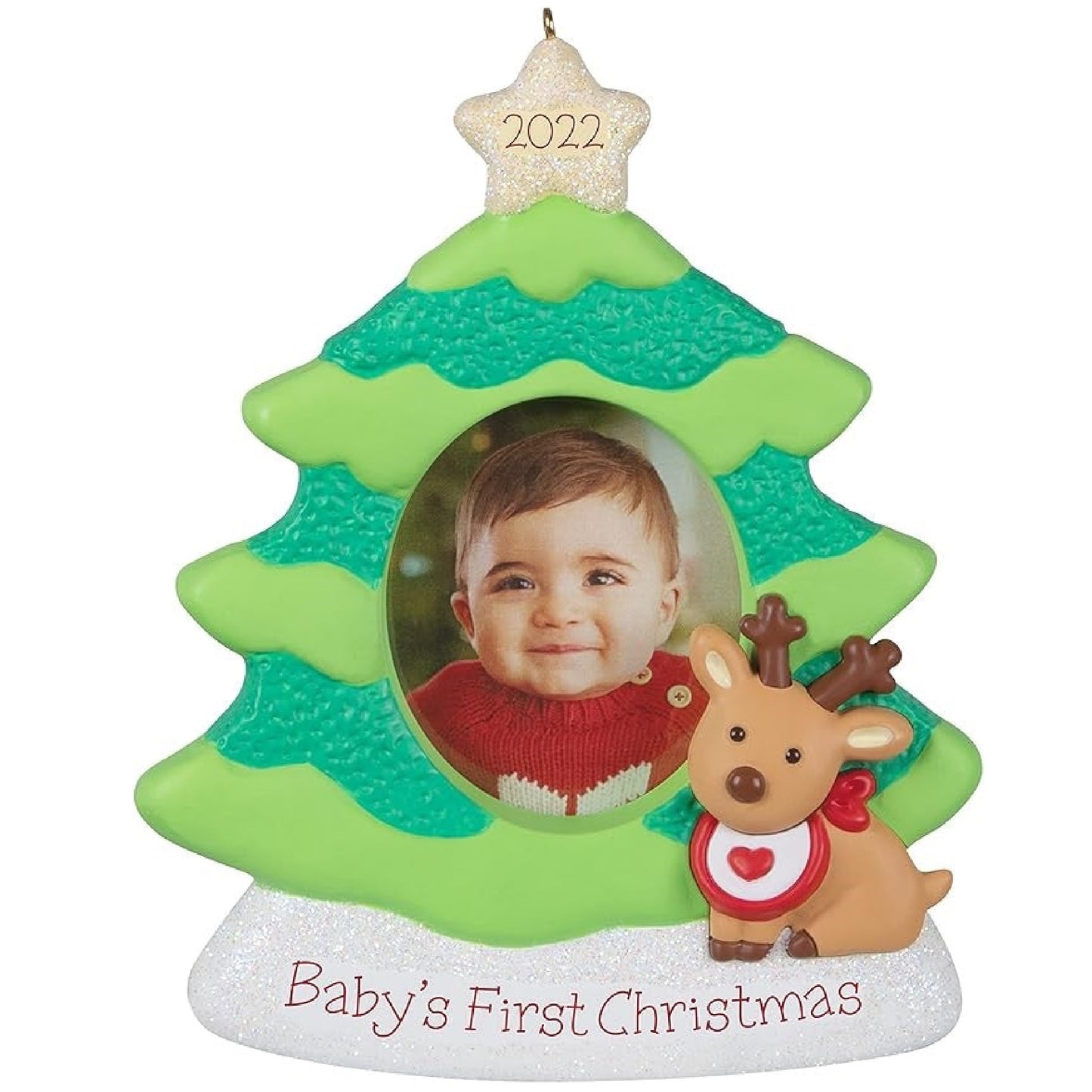 Hallmark Keepsake Christmas Ornament, 2022. Baby's First Christmas Photo Frame