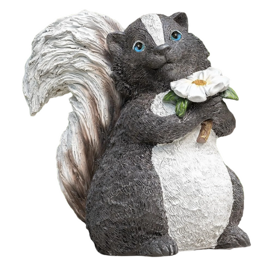 Roman 8.75 Inches Height Skunk Garden Statue, Giftware