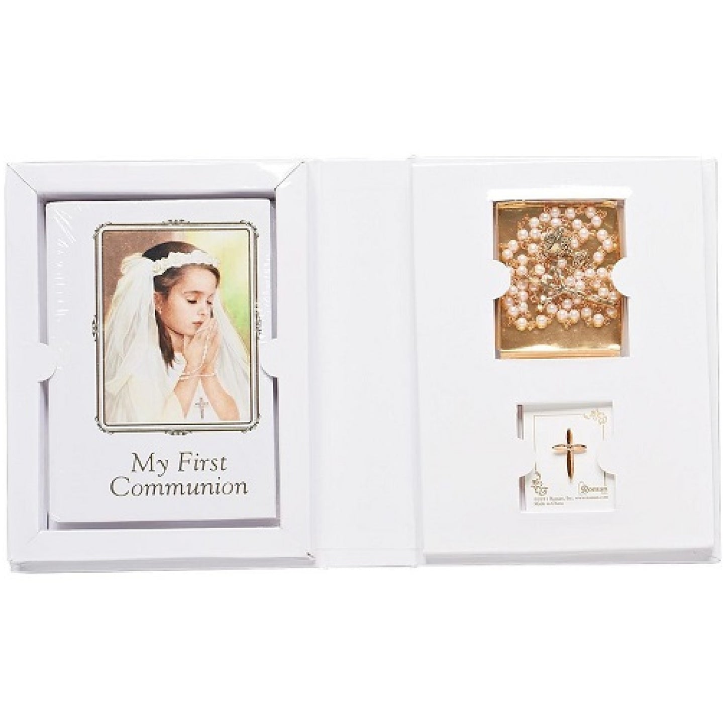 Catholic First Collection Roman First Communion Keepsake Gift Set for Girl – Ria's Gift Shop