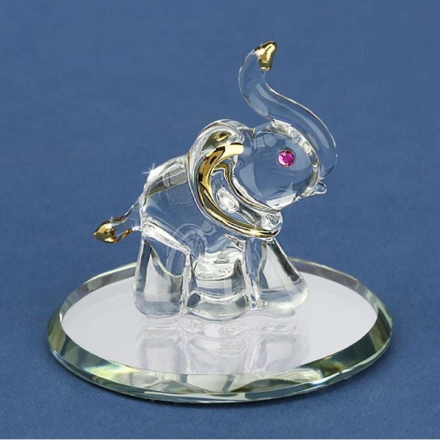 Glass Baron Tiny Elephant Figurine