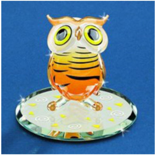 Glass Baron Hoot Owl Figurine