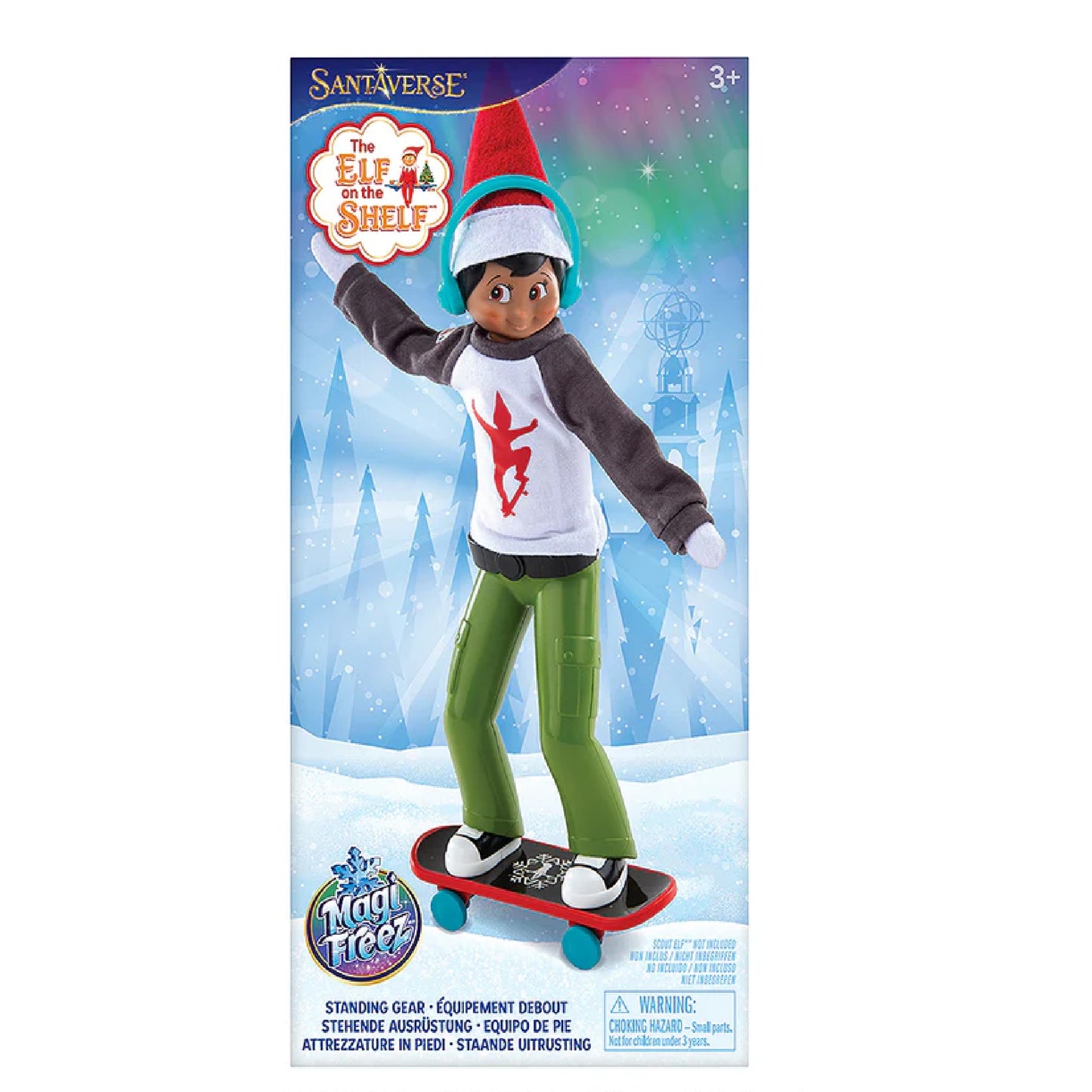 The Elf on the Shelf MagiFreez Holly Jolly Ollie Skateboard Set