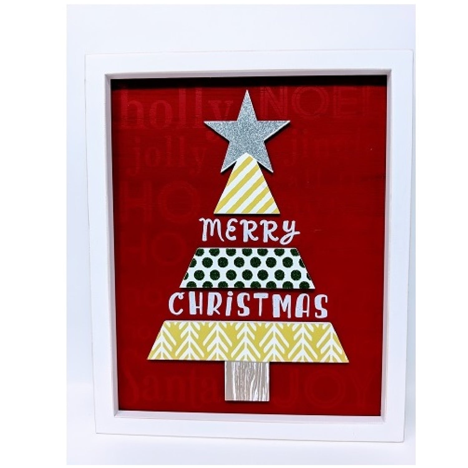 Malden Merry Christmas Wood Plaque Box Sign