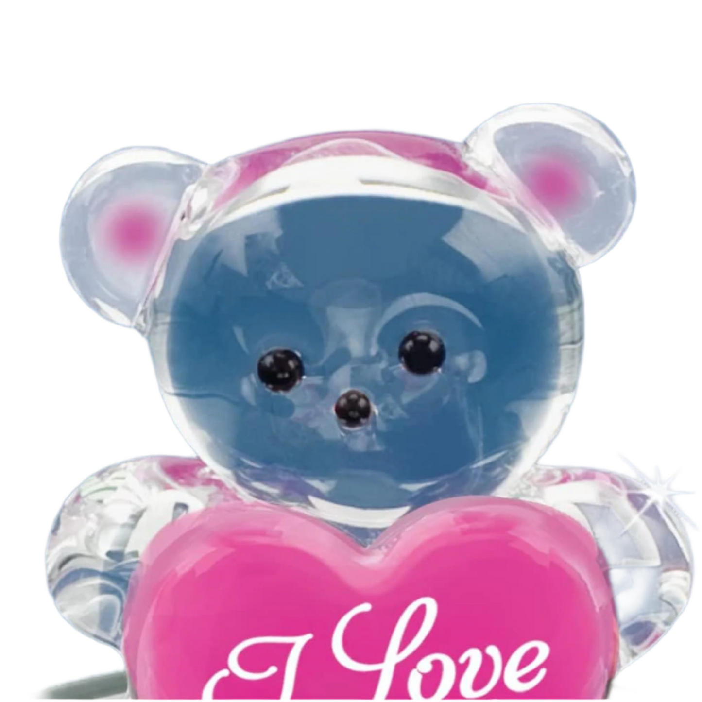 Glass Baron Bear I Love You Mom Figurine