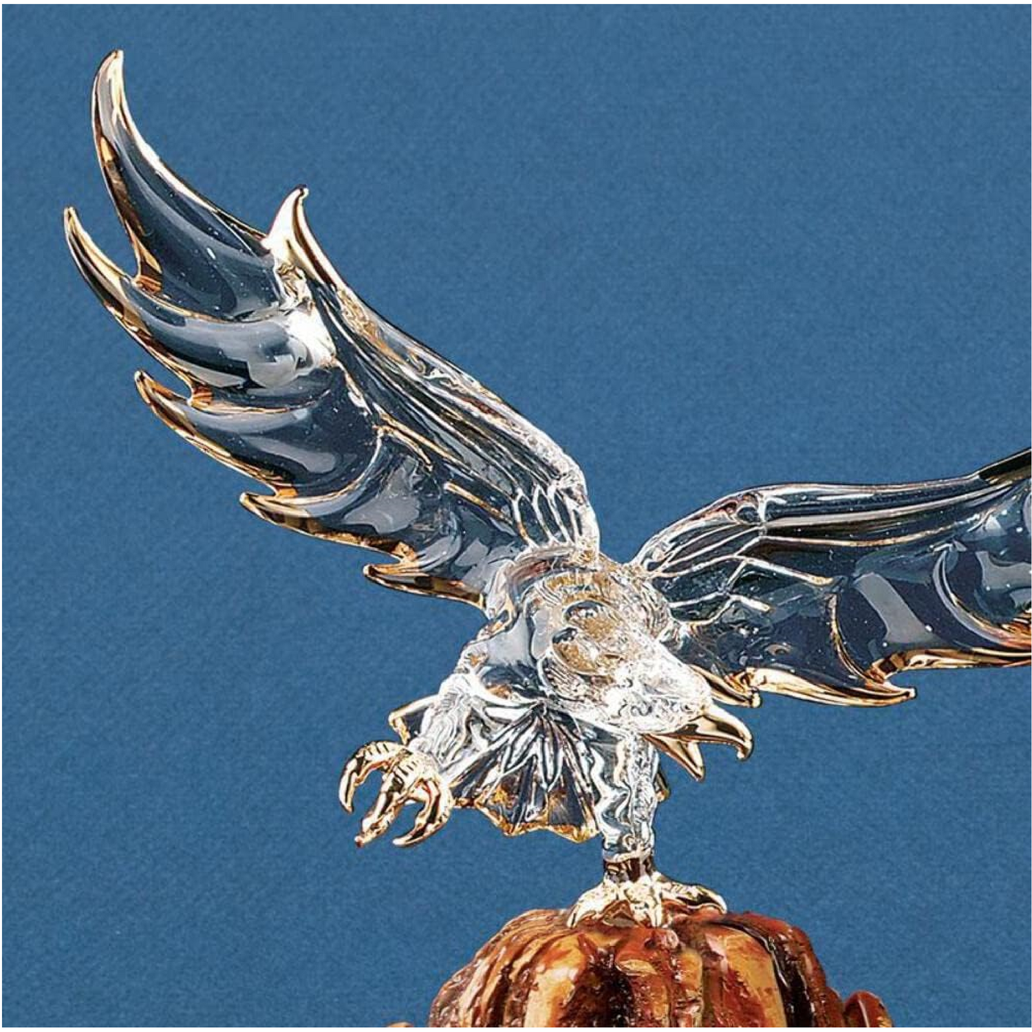 Glass Baron Eagle On Base