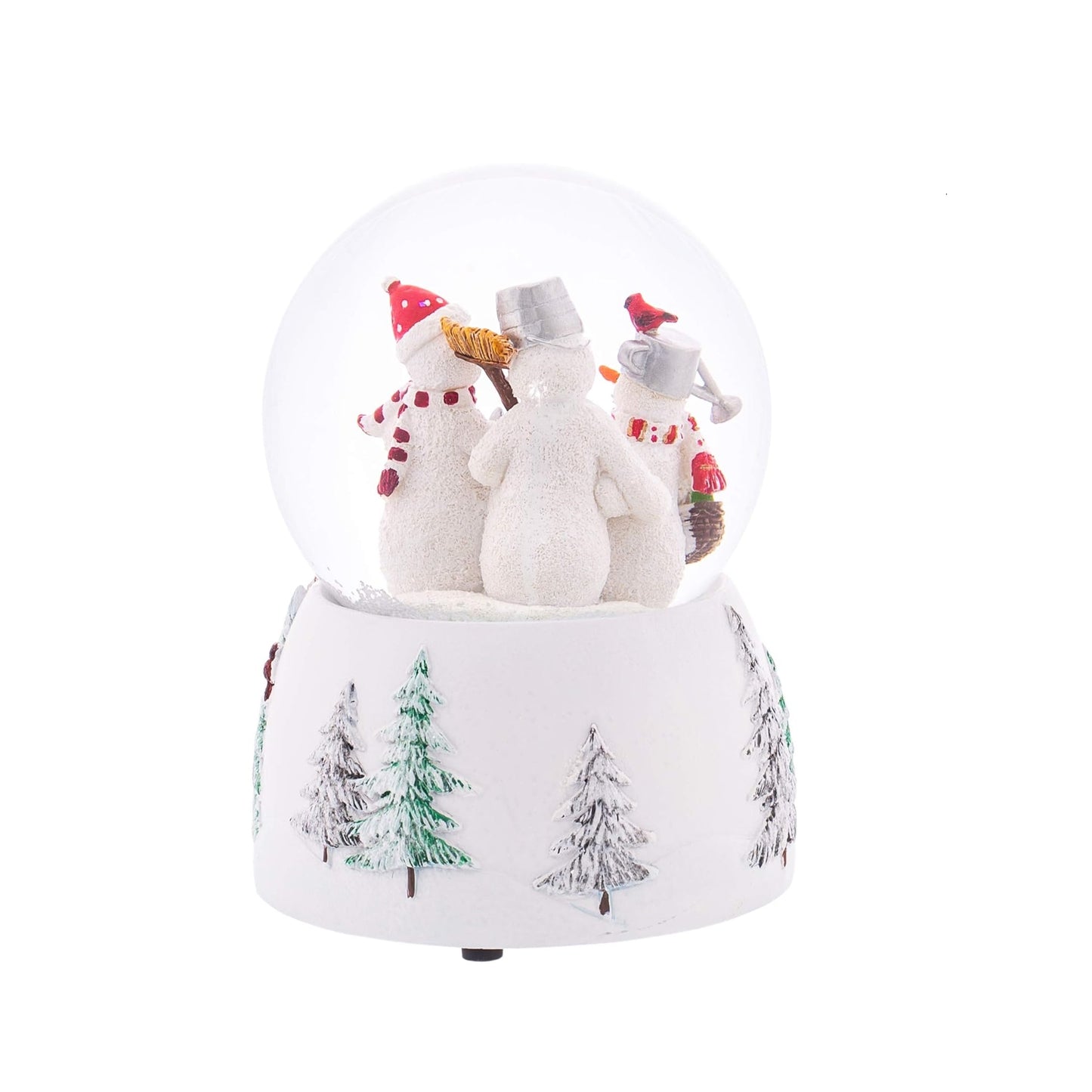 Roman Snowman Family Glitterdome