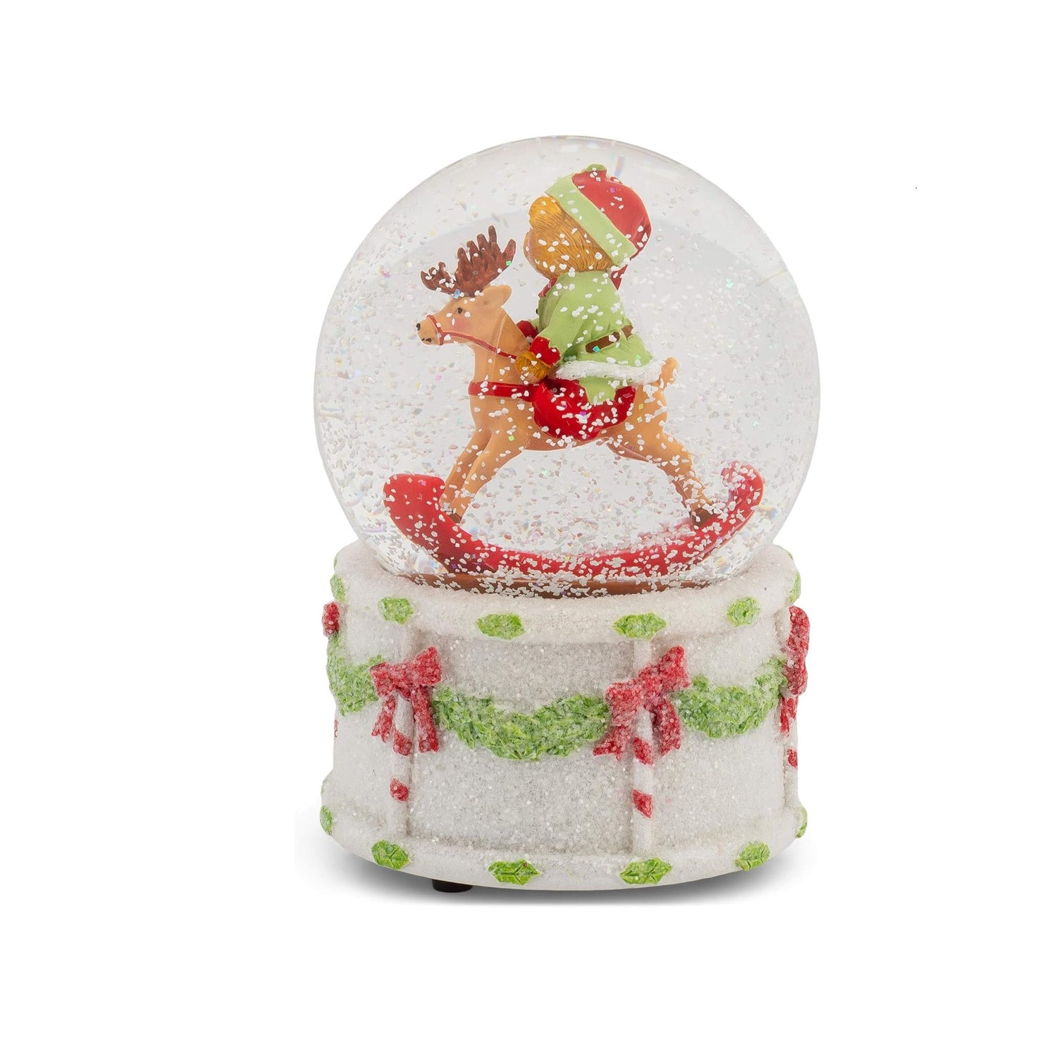 Roman Snow Globe 100MM Rocking Horse Dome