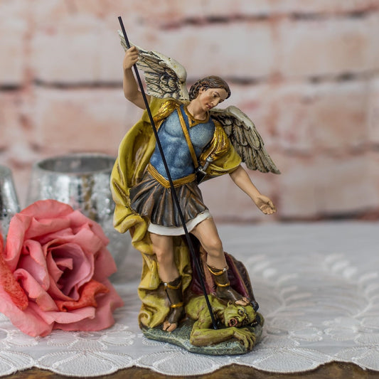 St. Michael The Archangel Defeating Satan Figurine