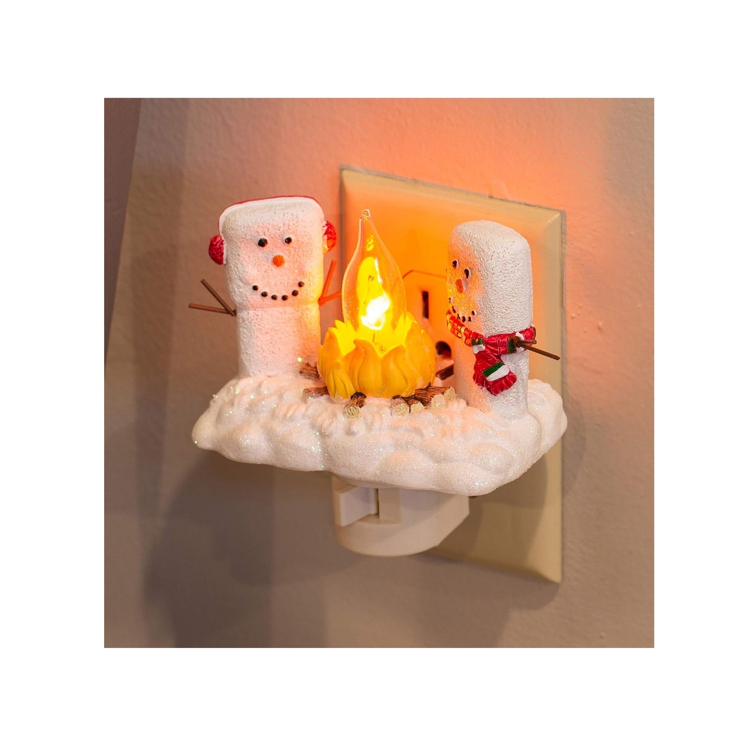 Roman Marshmallow With Holly Christmas Night Light