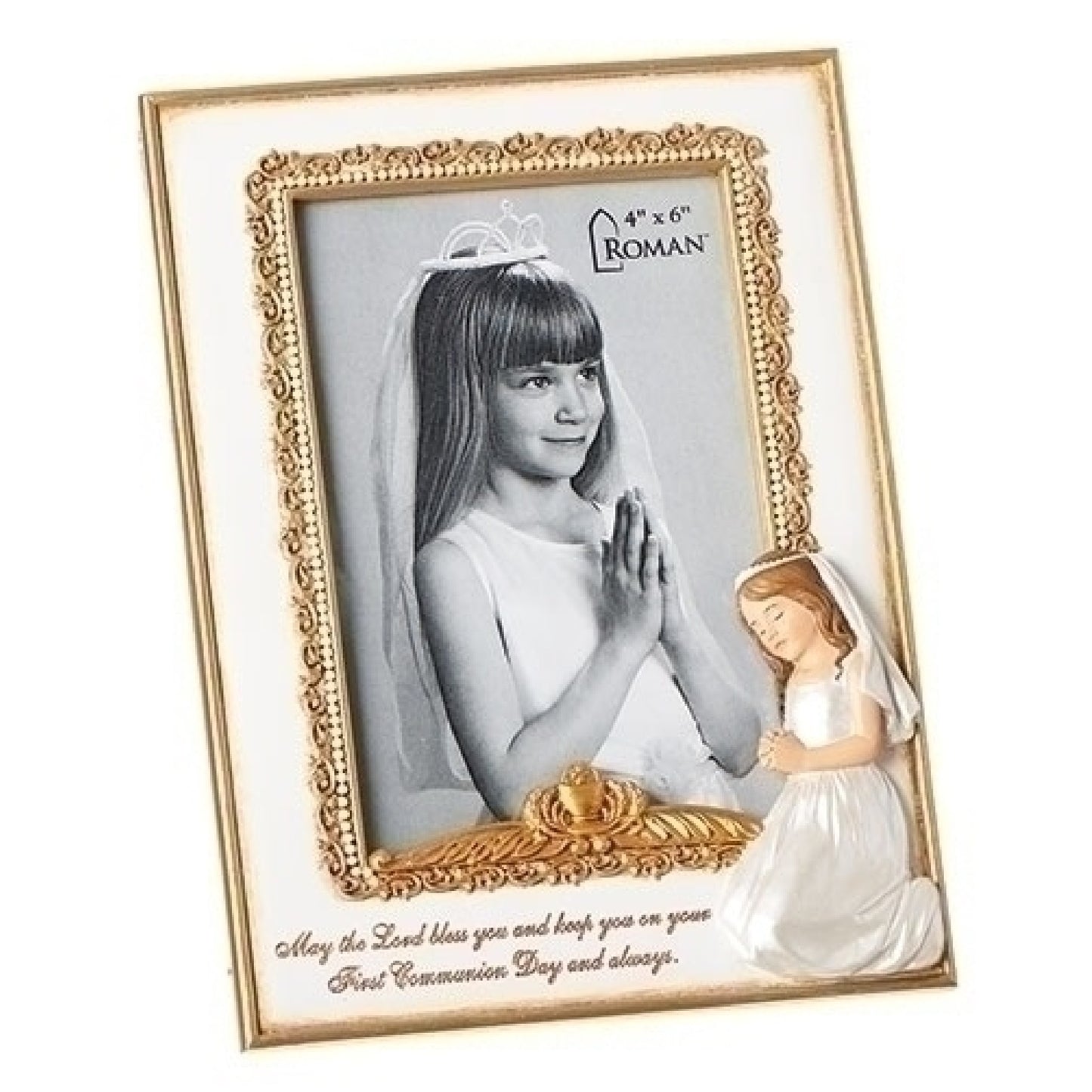 Cadre photo de fille de communion