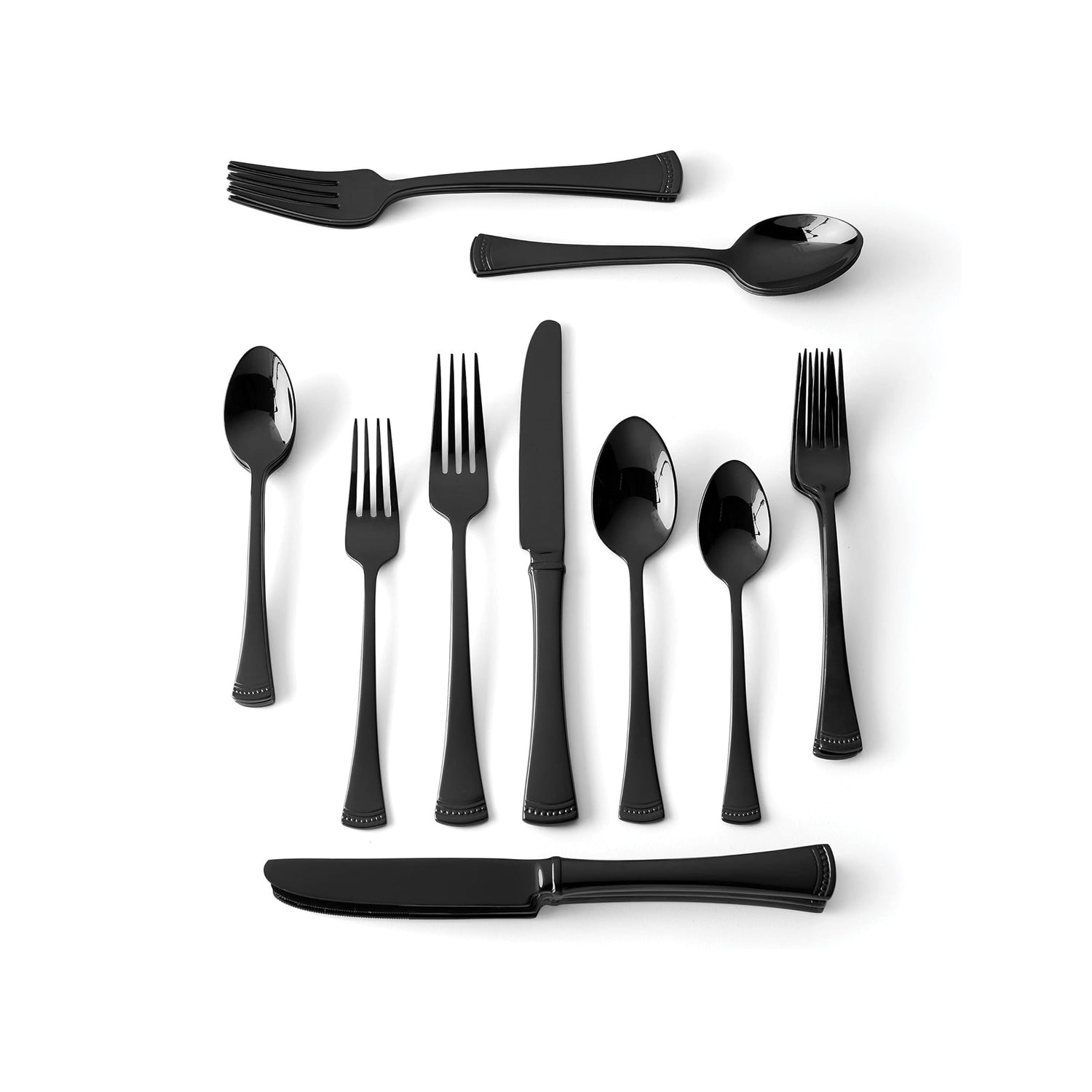 Portola Black 20-Piece Flatware Set by Lenox