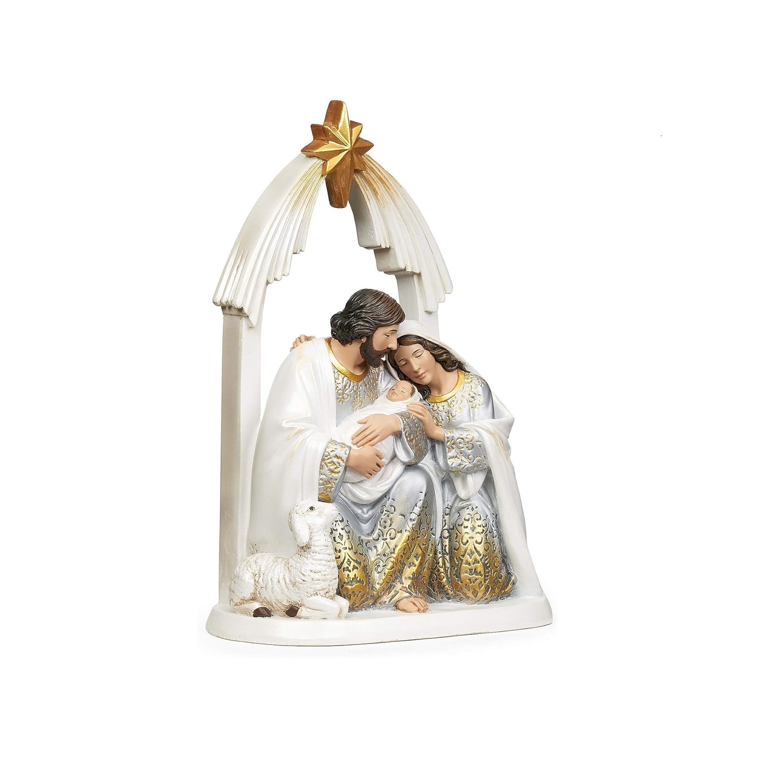 Holy Family 9.75" H Gold Ombre Finish Figure by Josephs Studio