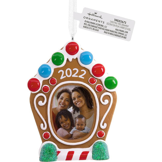 Hallmark Gingerbread House Photo Frame 2022 Christmas Ornament