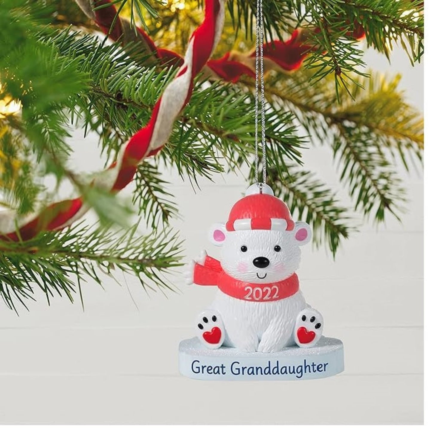 Hallmark Keepsake Ornament 2022 Great Granddaughter Polar Bear