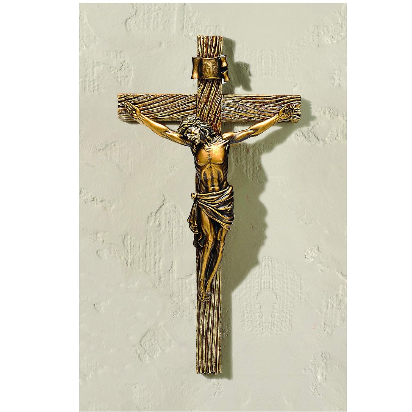 Joseph's Studio 20 Inch Antique Gold Crucifix