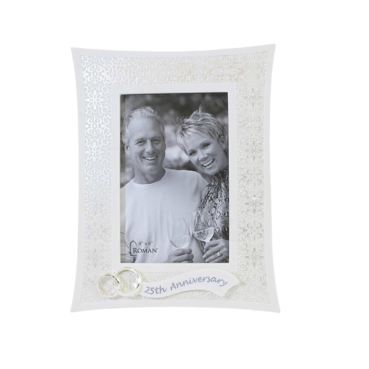 25th Anniversary Lace Photo Frame by Roman