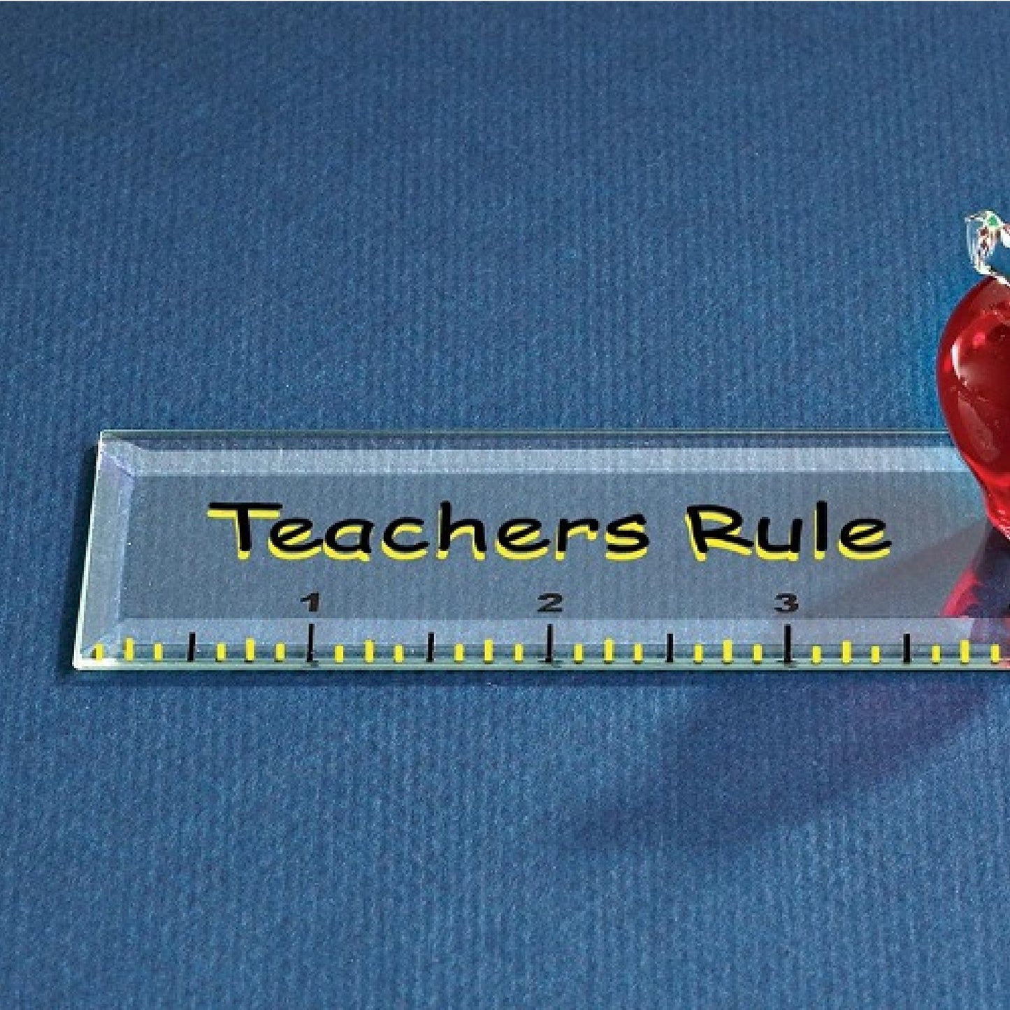 Glass Baron Teachers Rule Ruler Figurine