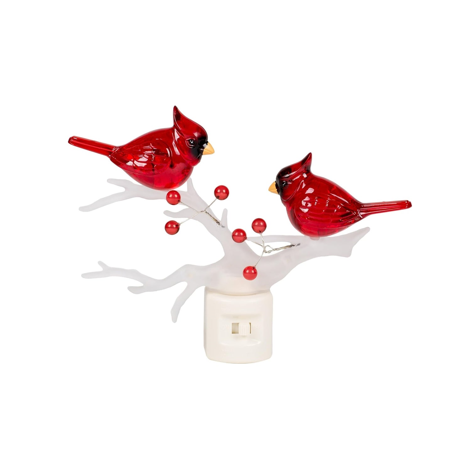 Roman Cardinals on Branch LED Night Light