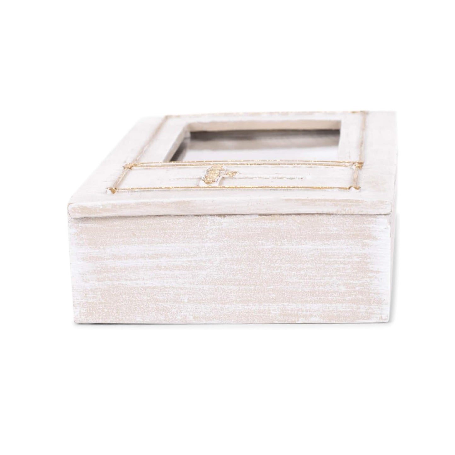 Roman Keepsake Confirmation Box with Cross and Frame 1.75" H