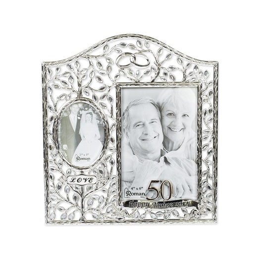 50th Wedding Anniversary Frame Caroline Collection