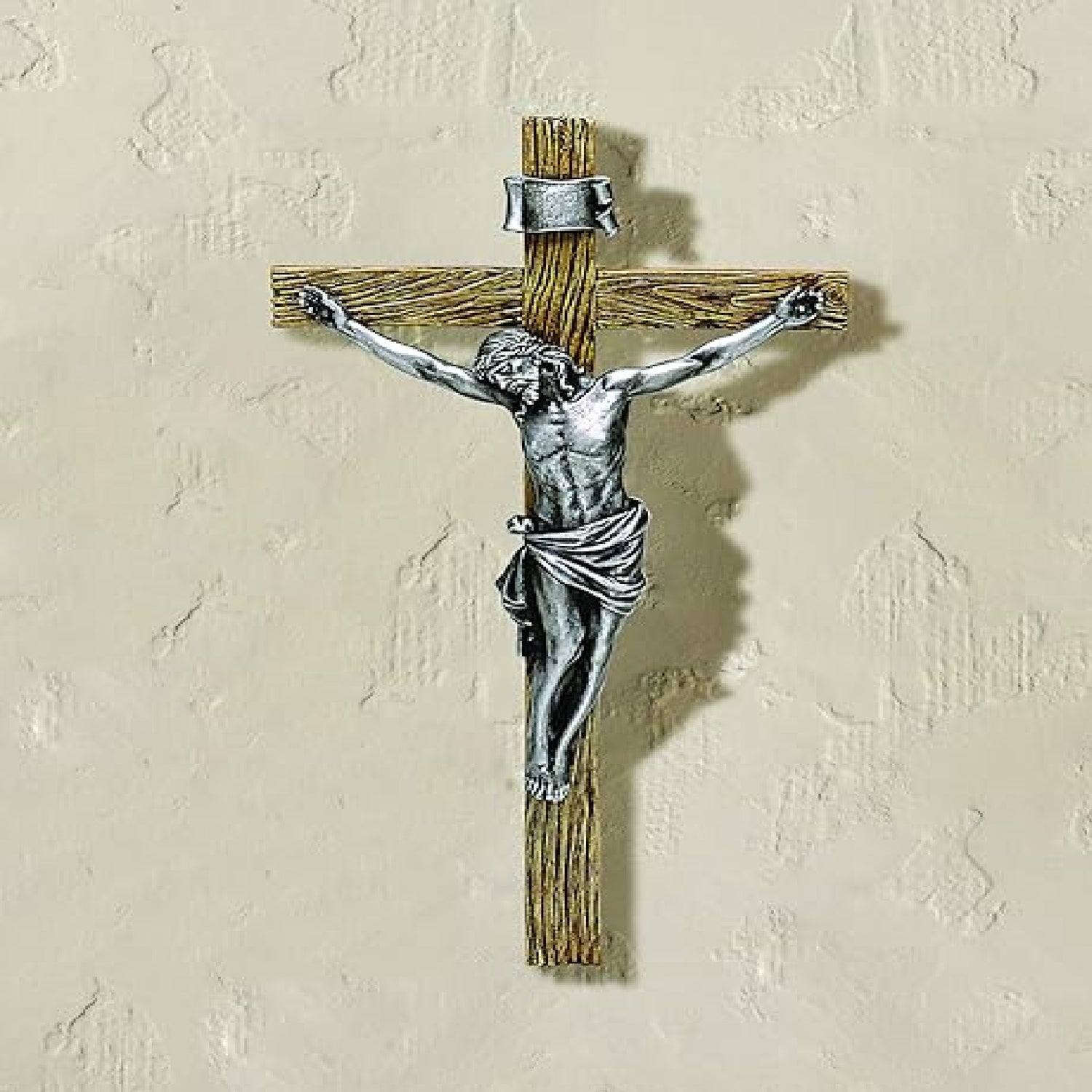 Joseph's Studio 20 Inch Antique Silver Crucifix