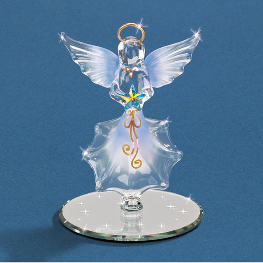 Glass Baron Angel with Star Figure