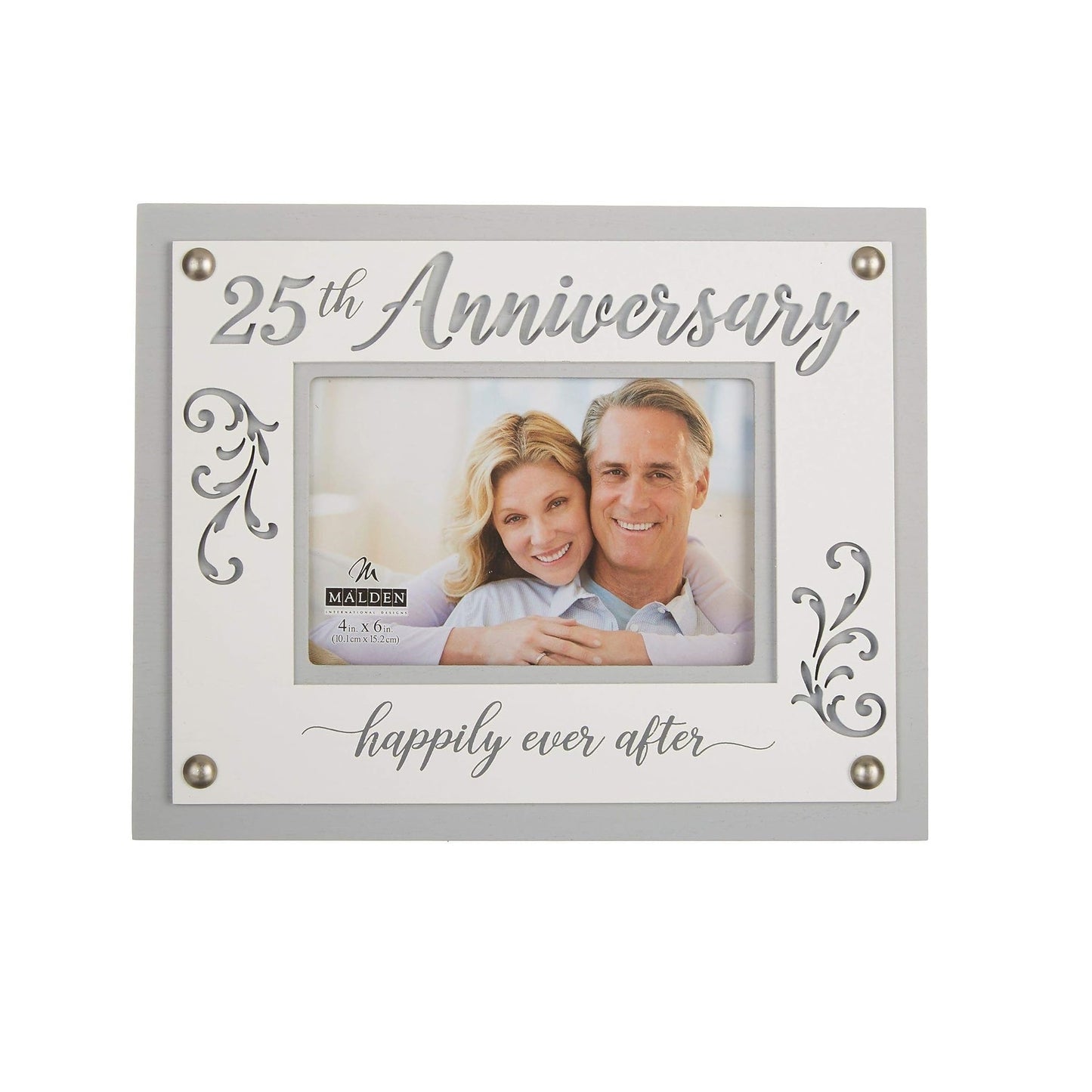 25th ANNIVERSARY Laser Cut 4x6 frame by Malden Designs&nbsp;