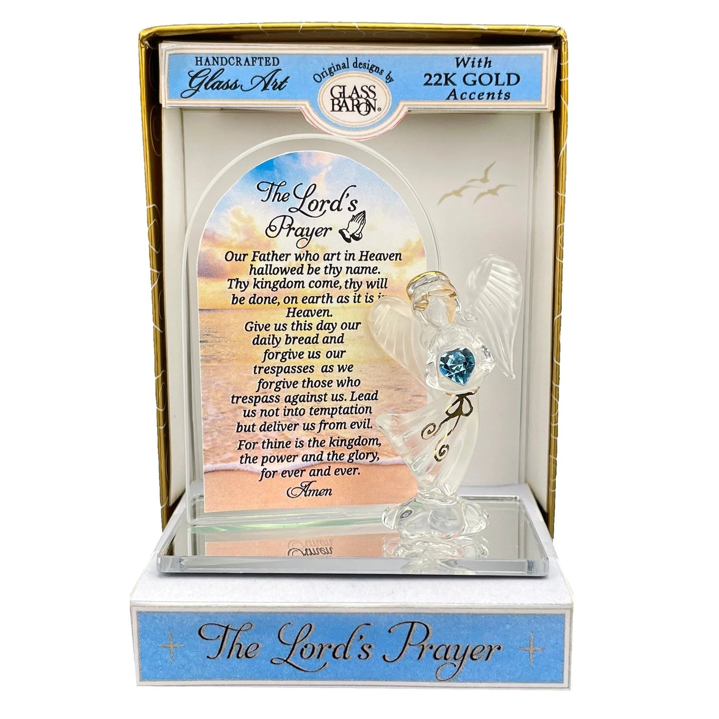 Keepsake Box Angel, Lord's Prayer by Glass Baron