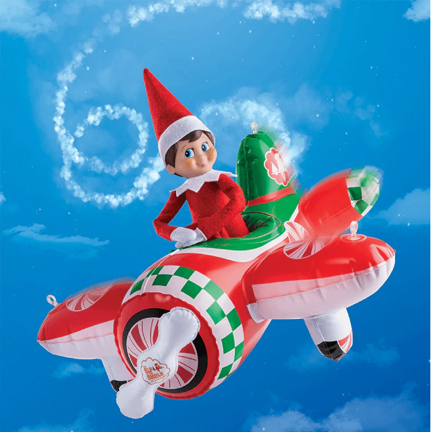 Scout Elves at Play Peppermint Plane Ride