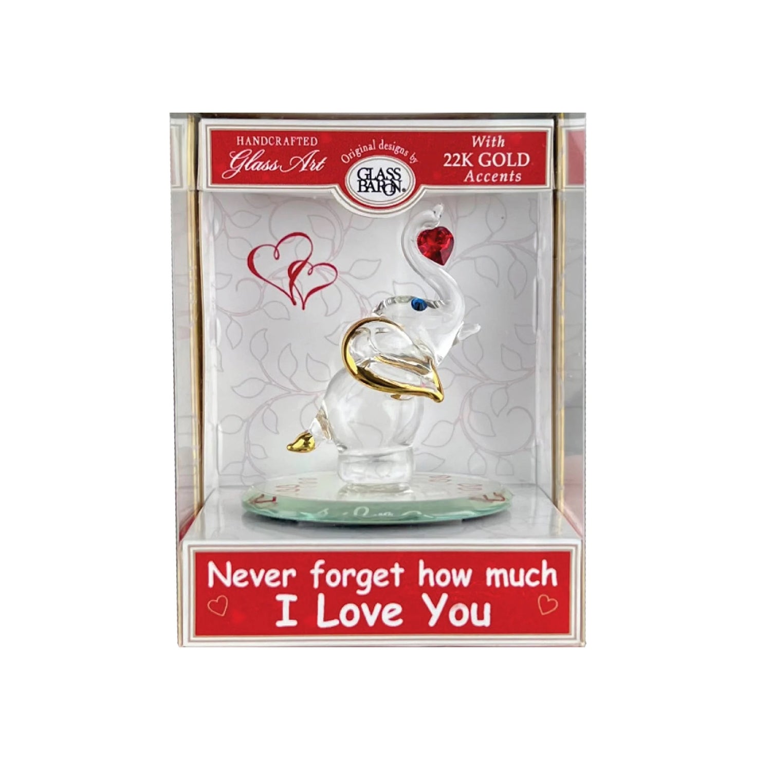 Keepsake Box Elephant "Never Forget" by Glass Baron